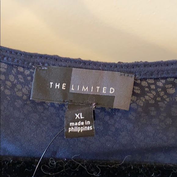 The Limited Navy Lace Shirt - Picture 2 of 4